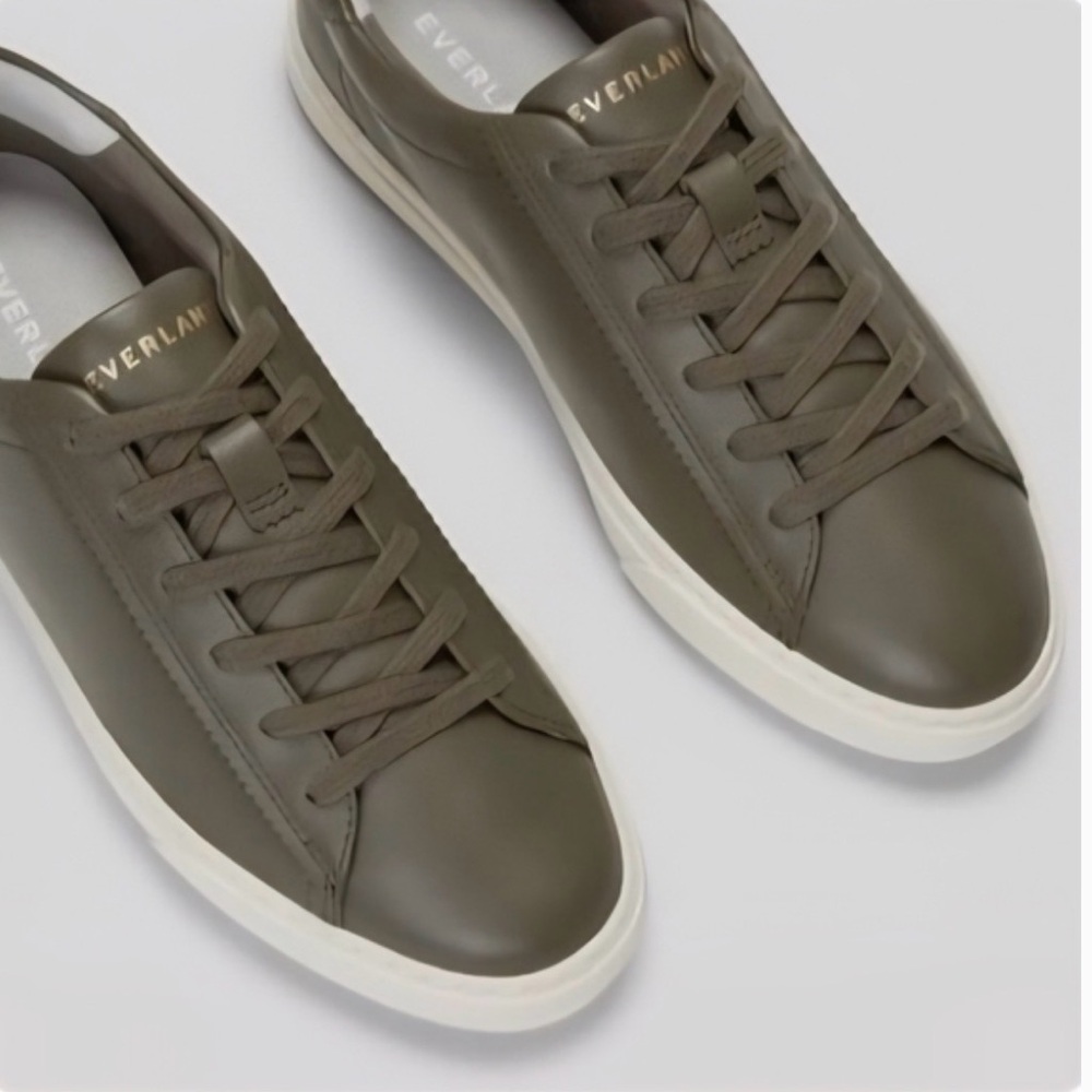 Everlane 7 Leather Sneakers Scandi Preppy Neutral Casual Minimalist Quiet Luxury